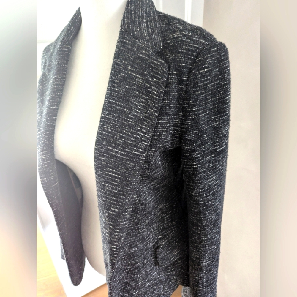 Anthropologie black heathered blazer
